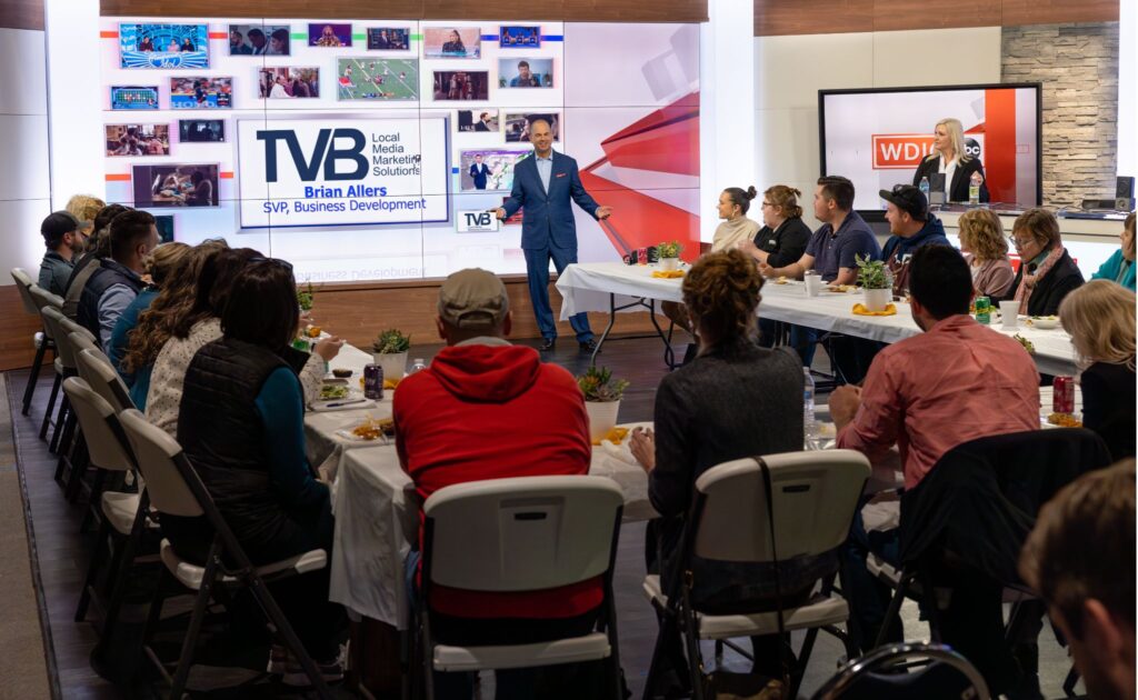 TVBU training with group of people